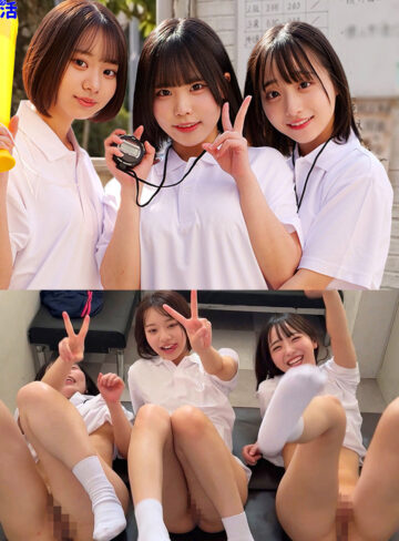 【無料フルエロ動画】みこちゃん＆ゆらちゃん＆いとちゃん（素人ムクムク-部活-）｜smub131