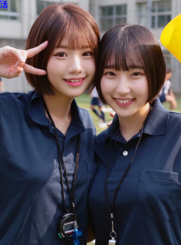 【無料フルエロ動画】るかちゃん＆りくちゃん（素人ムクムク-部活-）｜smub139